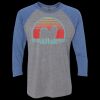 Unisex Triblend Three-Quarter Raglan T-Shirt Thumbnail