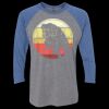 Unisex Triblend Three-Quarter Raglan T-Shirt Thumbnail