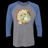 Unisex Triblend Three-Quarter Raglan T-Shirt Thumbnail