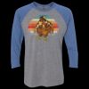 Unisex Triblend Three-Quarter Raglan T-Shirt Thumbnail