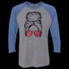 Unisex Triblend Three-Quarter Raglan T-Shirt Thumbnail