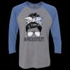 Unisex Triblend Three-Quarter Raglan T-Shirt Thumbnail