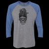 Unisex Triblend Three-Quarter Raglan T-Shirt Thumbnail