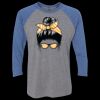Unisex Triblend Three-Quarter Raglan T-Shirt Thumbnail