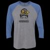 Unisex Triblend Three-Quarter Raglan T-Shirt Thumbnail