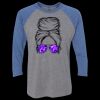Unisex Triblend Three-Quarter Raglan T-Shirt Thumbnail