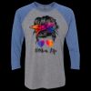 Unisex Triblend Three-Quarter Raglan T-Shirt Thumbnail