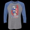 Unisex Triblend Three-Quarter Raglan T-Shirt Thumbnail