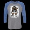 Unisex Triblend Three-Quarter Raglan T-Shirt Thumbnail