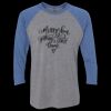 Unisex Triblend Three-Quarter Raglan T-Shirt Thumbnail