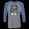 Unisex Triblend Three-Quarter Raglan T-Shirt Thumbnail