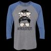 Unisex Triblend Three-Quarter Raglan T-Shirt Thumbnail