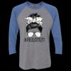 Unisex Triblend Three-Quarter Raglan T-Shirt Thumbnail