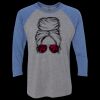 Unisex Triblend Three-Quarter Raglan T-Shirt Thumbnail
