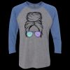 Unisex Triblend Three-Quarter Raglan T-Shirt Thumbnail