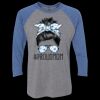 Unisex Triblend Three-Quarter Raglan T-Shirt Thumbnail