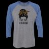 Unisex Triblend Three-Quarter Raglan T-Shirt Thumbnail