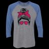 Unisex Triblend Three-Quarter Raglan T-Shirt Thumbnail