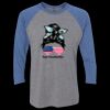 Unisex Triblend Three-Quarter Raglan T-Shirt Thumbnail