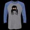 Unisex Triblend Three-Quarter Raglan T-Shirt Thumbnail