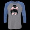 Unisex Triblend Three-Quarter Raglan T-Shirt Thumbnail