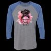 Unisex Triblend Three-Quarter Raglan T-Shirt Thumbnail