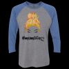 Unisex Triblend Three-Quarter Raglan T-Shirt Thumbnail