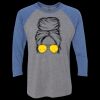 Unisex Triblend Three-Quarter Raglan T-Shirt Thumbnail