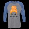 Unisex Triblend Three-Quarter Raglan T-Shirt Thumbnail