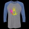 Unisex Triblend Three-Quarter Raglan T-Shirt Thumbnail