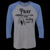 Unisex Triblend Three-Quarter Raglan T-Shirt Thumbnail