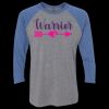 Unisex Triblend Three-Quarter Raglan T-Shirt Thumbnail