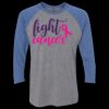 Unisex Triblend Three-Quarter Raglan T-Shirt Thumbnail
