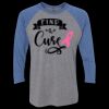 Unisex Triblend Three-Quarter Raglan T-Shirt Thumbnail