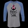 Unisex Triblend Three-Quarter Raglan T-Shirt Thumbnail