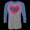 Unisex Triblend Three-Quarter Raglan T-Shirt Thumbnail