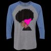 Unisex Triblend Three-Quarter Raglan T-Shirt Thumbnail