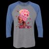Unisex Triblend Three-Quarter Raglan T-Shirt Thumbnail