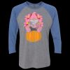 Unisex Triblend Three-Quarter Raglan T-Shirt Thumbnail