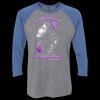 Unisex Triblend Three-Quarter Raglan T-Shirt Thumbnail