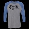 Unisex Triblend Three-Quarter Raglan T-Shirt Thumbnail