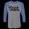 Unisex Triblend Three-Quarter Raglan T-Shirt Thumbnail