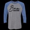 Unisex Triblend Three-Quarter Raglan T-Shirt Thumbnail