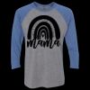 Unisex Triblend Three-Quarter Raglan T-Shirt Thumbnail