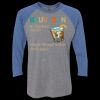 Unisex Triblend Three-Quarter Raglan T-Shirt Thumbnail