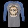 Unisex Triblend Three-Quarter Raglan T-Shirt Thumbnail