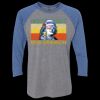Unisex Triblend Three-Quarter Raglan T-Shirt Thumbnail