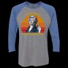 Unisex Triblend Three-Quarter Raglan T-Shirt Thumbnail