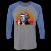 Unisex Triblend Three-Quarter Raglan T-Shirt Thumbnail
