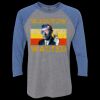 Unisex Triblend Three-Quarter Raglan T-Shirt Thumbnail